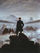 Caspar David Friedrich wanderer above the sea of fog oil painting reproduction